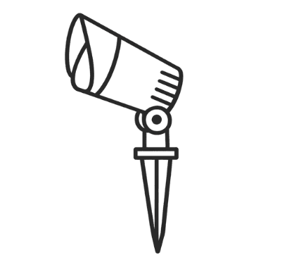 Landscape lighting logo to represent outdoor lighting services